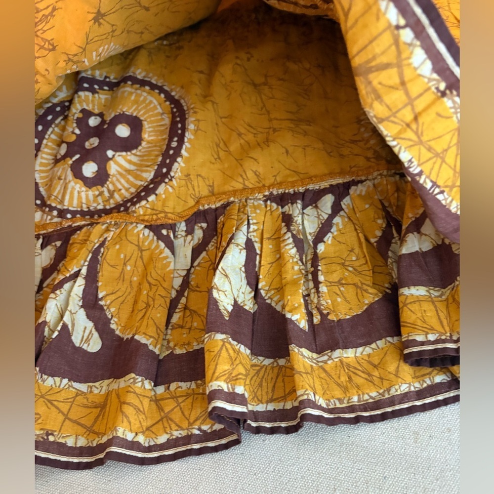 Love The Label Gigi Gold Print Dress Size L EUC 375$ Anthropologie - Picture 15 of 16